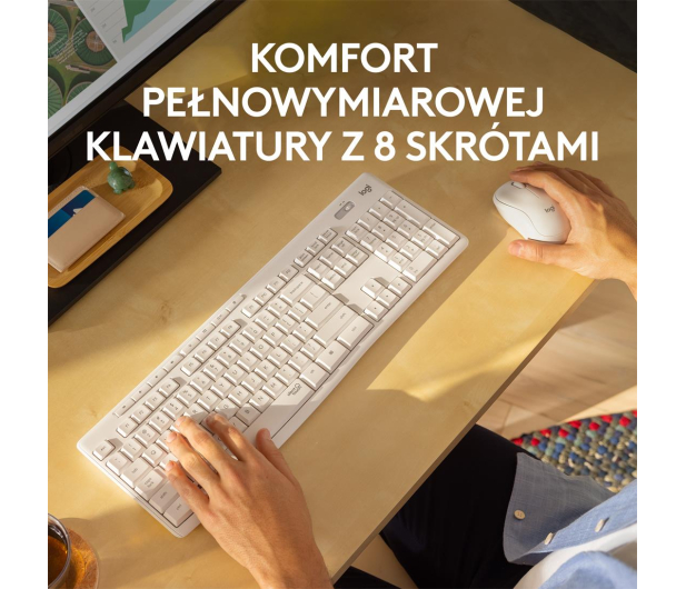 LOGITECH MK295 Silent Wireless Combo Offwhite - 595517 - zdjęcie 8
